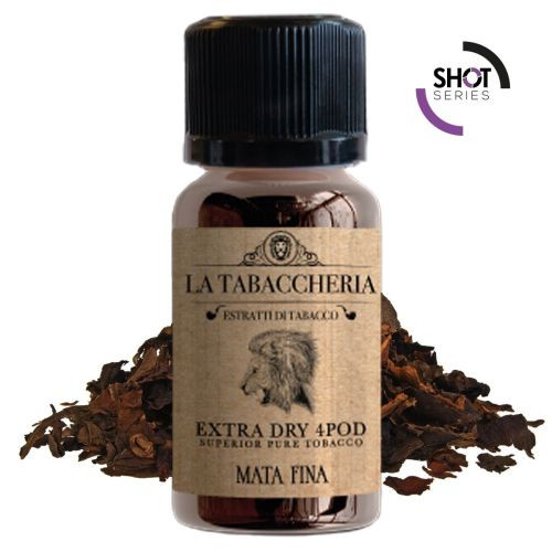 LA TABACCHERIA EXTRA DRY 4POD WHITE - MATA FINA - AROMA SHOT SERIES 20 ML NEW