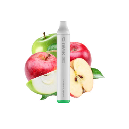 IWIK MAX - USA E GETTA 2500 PUFF 6.5ML - DOUBLE APPLE 0MG