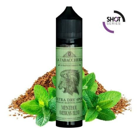 LA TABACCHERIA - MENTHOL AMERICAN BLEND - EXTRA DRY 4POD - AROMA SHOT SERIES 20ML IN 60 ML