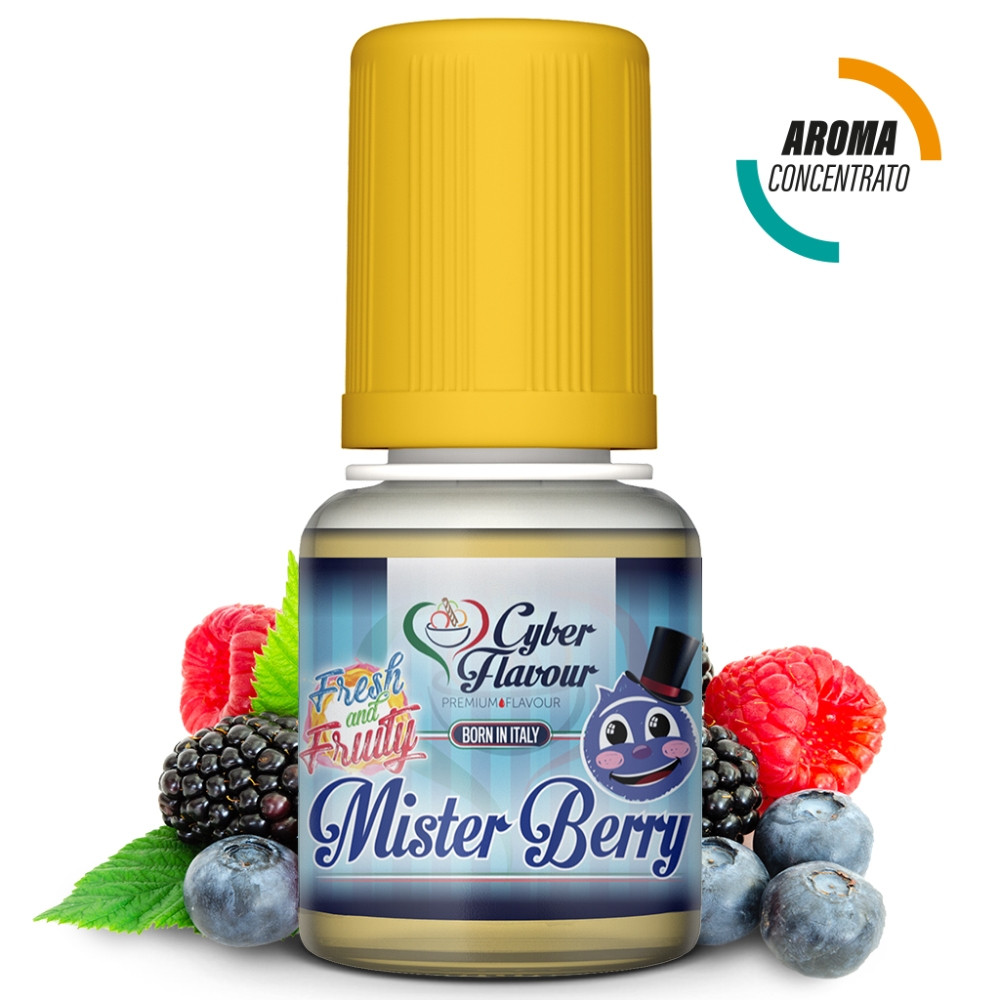 AROMA CONCENTRATO MR. BERRY - FRESH & FRUITY - CYBERFLAVOUR - 10 ML