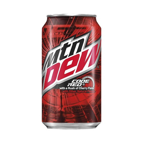 MOUNTAIN DEW Usa Code Red - Bevanda gassata al gusto Mountain Dew e ciliegia 355 ml