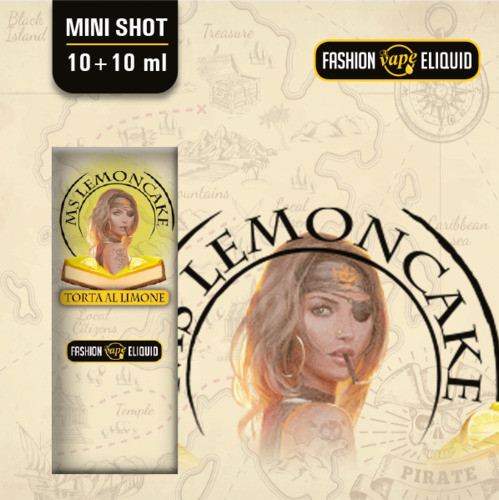 FASHION VAPE ELIQUID - MS LEMON CAKE - MINI SHOT 10ML