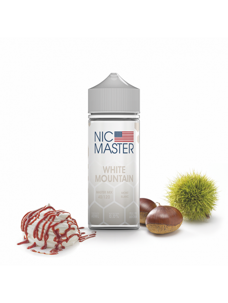 NIC MASTER - MASTER MIX - WHITE MOUNTAIN AROMA 40 ML + 60 ML VG