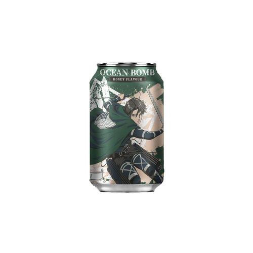 OCEAN BOMB Attack on Titan Levi - Bevanda Gassata al Gusto di Miele 330 ml