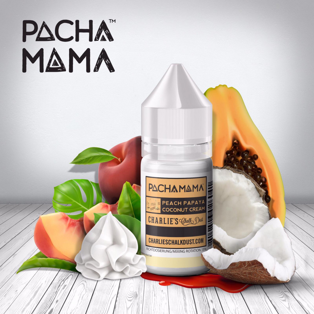 CHARLIE'S CHALK DUST - PACHA MAMA - PEACH PAPAYA COCONUT CREAM - AROMA 30 ML