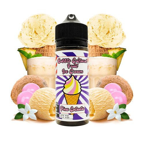 BUBBLE CUSTARD FRUIT ICE CREAM - PINA COLADA 120ML