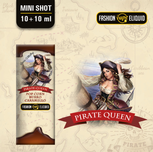 FASHION VAPE ELIQUID - PIRATE QUEEN - MINI SHOT 10ML