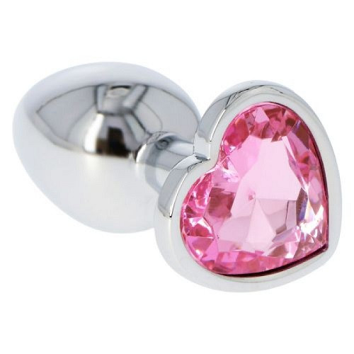 Plug heart pink small