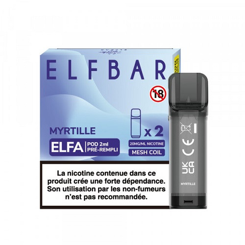 ELF BAR - POD MIRTILLO (MYRTILLE) 2ML - 2PZ