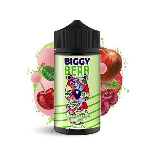 BIGGY BEAR - POMME CERISE BUBBLE GUM 240ML