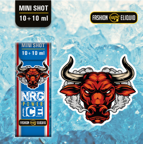 FASHION VAPE ELIQUID - NRG POWER ICE - MINI SHOT 10ML