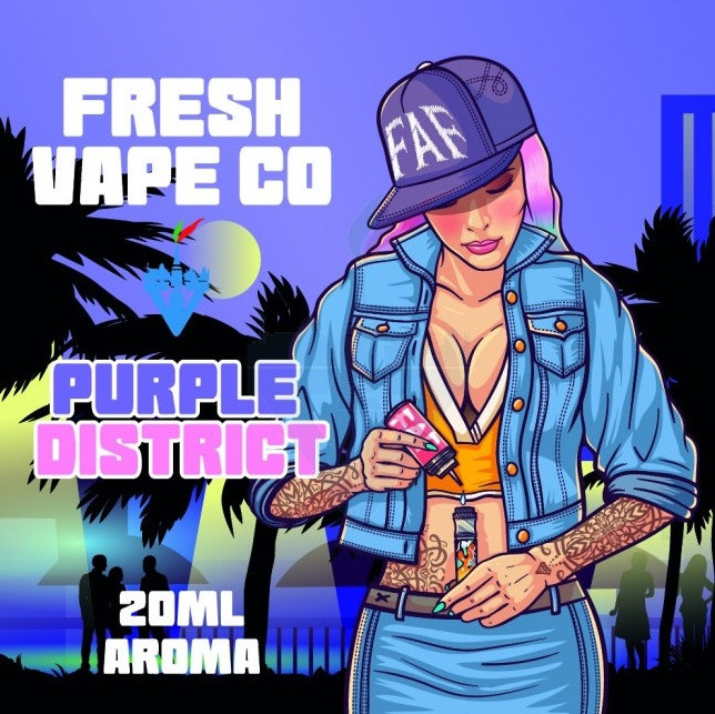 FRESH VAPE CO - PURPLE DISTRICT 60 ML