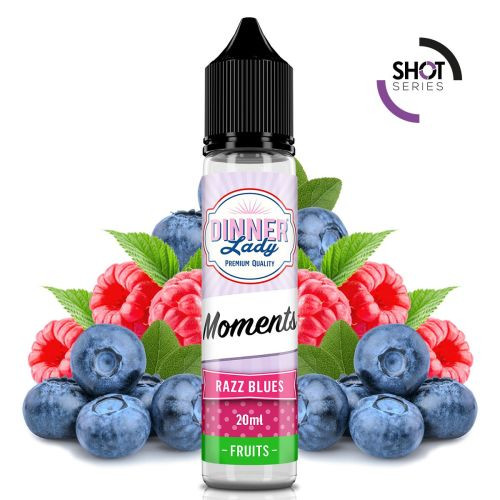 DINNER LADY - RAZZ BLUES - SHOT SERIES 20ML NEW