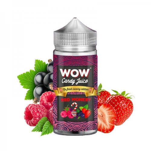 WOW CANDY JUICE - RED MONKEY NO FRESH 120ML