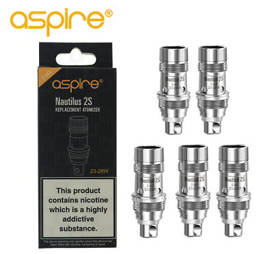 5PZ COIL BVC PER NAUTILUS 2 S - 0,4 OHM - ASPIRE