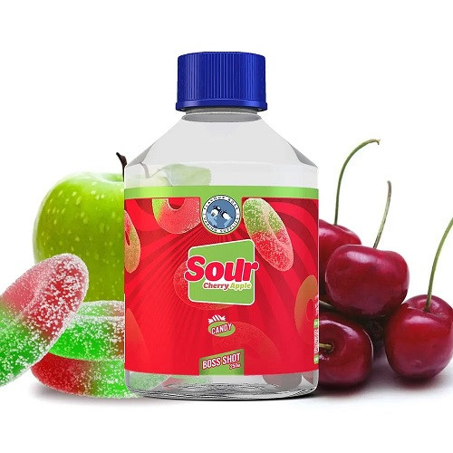 BOSS SHOT - SOUR CHERRY AND APPLE - AROMA SCOMPOSTO 50ML IN 250ML