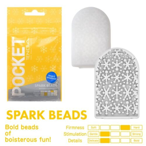 TENGA - MASTURBATORE TASCABILE POCKET SPARK BEADS