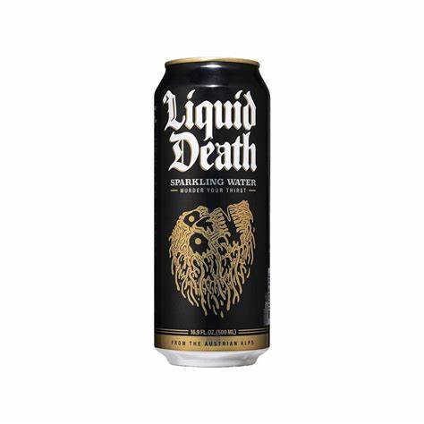 LIQUID DEATH Sparkling Water - Acqua Frizzante delle Alpi 568 ml