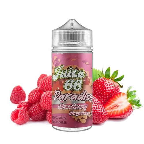 JUICE 66 - STRAWBERRY RASPBERRY PEACH 100ML