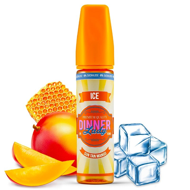 Dinner Lady - Summer Holiday - Sun Tan Mango ICE - Mix and vape - 60 ml