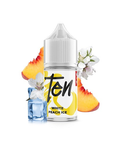 GHOST BUS CLUB - TEN - WHITE PEACH ICE - MINI SHOT 10ML 