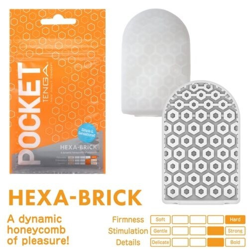 TENGA - MASTURBATORE TASCABILE POCKET HEXA BRICK