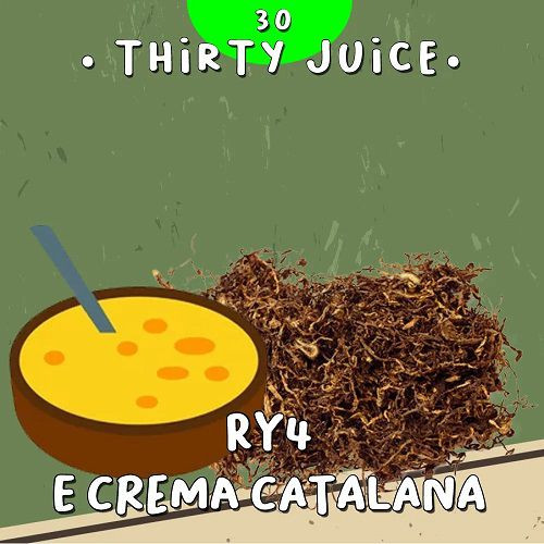 HISTORY MOD - THIRTY JUICE N30 RY4 E CREMA CATALANA - AROMA CONCENTRATO 10ML