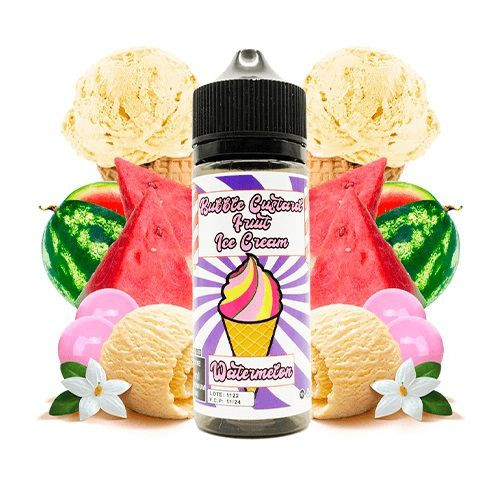 BUBBLE CUSTARD FRUIT ICE CREAM - WATERMELON 120ML