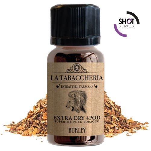 LA TABACCHERIA - EXTRA DRY 4POD WHITE BURLEY - SHOT SERIES 20ML NEW