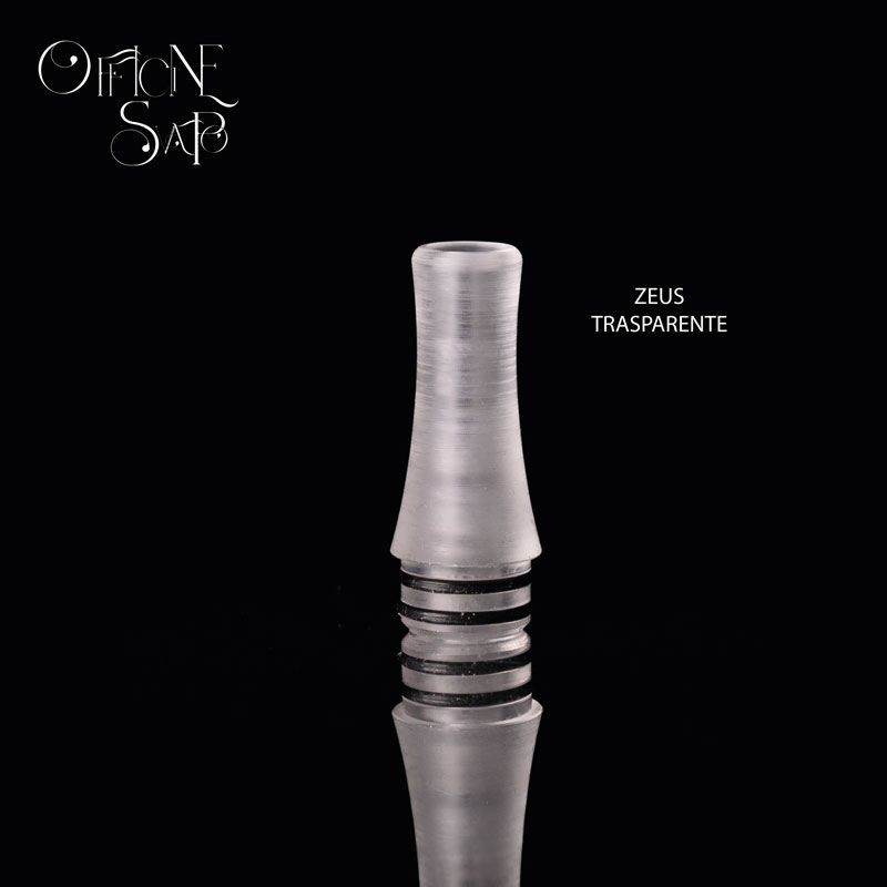 OFFICINE SVAPO - DRIP TIP 510 ZEUS - TRASPARENTE